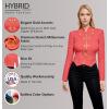 imageHybrid ampamp Company Womens Fashion Military Crop Premium Ultra Stretch GoldSliver Millennium Zipper Up Dressy Blazer JacketCoral