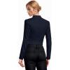 imageHybrid ampamp Company Womens Fashion Military Crop Premium Ultra Stretch GoldSliver Millennium Zipper Up Dressy Blazer JacketNavy