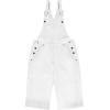 imageHybrid ampamp Company Womens Leisure Adjustable Straps Stretch Bermuda Short Denim jumpsuits OverallsBvj156998white