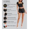 imageHybrid ampamp Company Womens Mid Rise Denim Stretchy Jean Shorts with PocketsShortblack