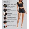 imageHybrid ampamp Company Womens Mid Rise Denim Stretchy Jean Shorts with PocketsShortblackdye to Match