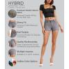 imageHybrid ampamp Company Womens Mid Rise Denim Stretchy Jean Shorts with PocketsShortgrey