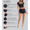 imageHybrid ampamp Company Womens Mid Rise Denim Stretchy Jean Shorts with PocketsShortindigo