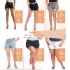 imageHybrid ampamp Company Womens Mid Rise Denim Stretchy Jean Shorts with PocketsShortmedium Blue