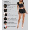 imageHybrid ampamp Company Womens Mid Rise Denim Stretchy Jean Shorts with PocketsShortsuper Stretch Black