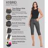 imageHybrid ampamp Company Womens Perfectly Shaping Hyper Stretch Bermuda Shorts CapriCaprigunmet