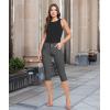 imageHybrid ampamp Company Womens Perfectly Shaping Hyper Stretch Bermuda Shorts CapriCaprigunmet