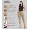imageHybrid ampamp Company Womens Perfectly Shaping Hyper Stretch Bermuda Shorts CapriCaprikhaki
