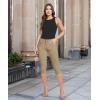 imageHybrid ampamp Company Womens Perfectly Shaping Hyper Stretch Bermuda Shorts CapriCaprikhaki