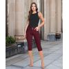 imageHybrid ampamp Company Womens Perfectly Shaping Hyper Stretch Bermuda Shorts CapriCapriwine
