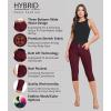 imageHybrid ampamp Company Womens Perfectly Shaping Hyper Stretch Bermuda Shorts CapriCapriwine