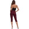 imageHybrid ampamp Company Womens Perfectly Shaping Hyper Stretch Bermuda Shorts CapriCapriwine