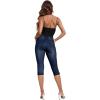 imageHybrid ampamp Company Womens Perfectly Shaping Hyper Stretch Bermuda Shorts CapriDestructedcapridwash