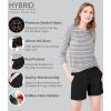 imageHybrid ampamp Company Womens Relaxed Comfy Breathable Stretch Walking Shorts with PocketsBlack