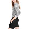 imageHybrid ampamp Company Womens Relaxed Comfy Breathable Stretch Walking Shorts with PocketsBlack