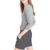 imageHybrid ampamp Company Womens Relaxed Comfy Breathable Stretch Walking Shorts with PocketsCharcoal