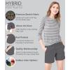 imageHybrid ampamp Company Womens Relaxed Comfy Breathable Stretch Walking Shorts with PocketsCharcoal
