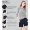 imageHybrid ampamp Company Womens Relaxed Comfy Breathable Stretch Walking Shorts with PocketsDarkwash