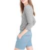 imageHybrid ampamp Company Womens Relaxed Comfy Breathable Stretch Walking Shorts with PocketsLightwash