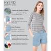 imageHybrid ampamp Company Womens Relaxed Comfy Breathable Stretch Walking Shorts with PocketsLightwash