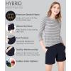 imageHybrid ampamp Company Womens Relaxed Comfy Breathable Stretch Walking Shorts with PocketsNavy