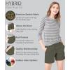 imageHybrid ampamp Company Womens Relaxed Comfy Breathable Stretch Walking Shorts with PocketsOlive