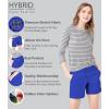 imageHybrid ampamp Company Womens Relaxed Comfy Breathable Stretch Walking Shorts with PocketsRoyal