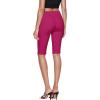 imageHybrid ampamp Company Womens Super Stretch Causal Pull On Millennium Twill Bermuda ShortsFuchsia