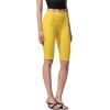 imageHybrid ampamp Company Womens Super Stretch Causal Pull On Millennium Twill Bermuda ShortsYellow