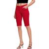 imageHybrid ampamp Company Womens Ultra Comfy Butt Lift Stretch Bermuda City ShortsBermudared