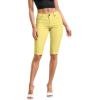 imageHybrid ampamp Company Womens Ultra Comfy Butt Lift Stretch Bermuda City ShortsBermudayellow