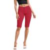 imageHybrid ampamp Company Womens Ultra Comfy Butt Lift Stretch Bermuda City ShortsGrenadine