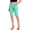 imageHybrid ampamp Company Womens Ultra Comfy Butt Lift Stretch Bermuda City ShortsMint