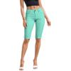 imageHybrid ampamp Company Womens Ultra Comfy Butt Lift Stretch Bermuda City ShortsMint