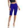 imageHybrid ampamp Company Womens Ultra Comfy Butt Lift Stretch Bermuda City ShortsRoyal