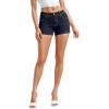 imageHybrid ampamp Company Womens Mid Rise Denim Stretchy Jean Shorts with PocketsShortblue Black