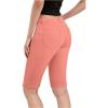 imageHybrid ampamp Company Womens Ultra Comfy Butt Lift Stretch Bermuda City ShortsBermudaspringcora