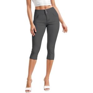 imageHybrid ampamp Company Womens Perfectly Shaping Hyper Stretch Bermuda Shorts CapriCaprigunmet