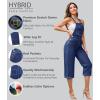 imageHybrid ampamp Company Womens Denim Bib Sleeveless Overalls Utility Rompers Capri Jumpsuit with PocketsQvj156998medium Was