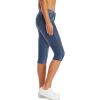 imageHybrid ampamp Company Womens Slim Fit Super Stretch Denim Capri ShortsDenim Medium Blu