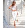 imageHybrid ampamp Company Womens Stretchy Slim Fit Denim Capri JeansQa48740white