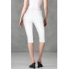 imageHybrid ampamp Company Womens Stretchy Slim Fit Denim Capri JeansWhite