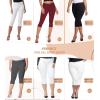 imageHybrid ampamp Company Womens Ultra Stretch Mid Rise Skinny Capri Pants with PocketsCapriblack Rhinestone