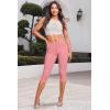 imageHybrid ampamp Company Womens Ultra Stretch Mid Rise Skinny Capri Pants with PocketsCapriblush
