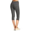 imageHybrid ampamp Company Womens Ultra Stretch Mid Rise Skinny Capri Pants with PocketsCapricharcoal