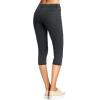 imageHybrid ampamp Company Womens Ultra Stretch Mid Rise Skinny Capri Pants with PocketsCapricharcoalblack2626