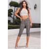 imageHybrid ampamp Company Womens Ultra Stretch Mid Rise Skinny Capri Pants with PocketsCaprikhaki