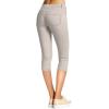 imageHybrid ampamp Company Womens Ultra Stretch Mid Rise Skinny Capri Pants with PocketsCaprilight Grey