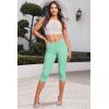 imageHybrid ampamp Company Womens Ultra Stretch Mid Rise Skinny Capri Pants with PocketsCaprimint