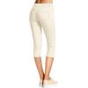 imageHybrid ampamp Company Womens Ultra Stretch Mid Rise Skinny Capri Pants with PocketsCaprioff White